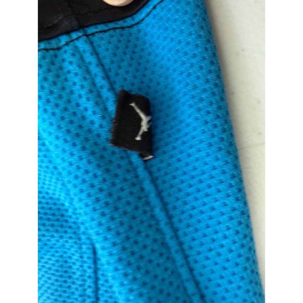 Air Jordan Basketball Shorts Men's Large Blue Black Orange Mesh Athletic  13" - Picture 3 of 13